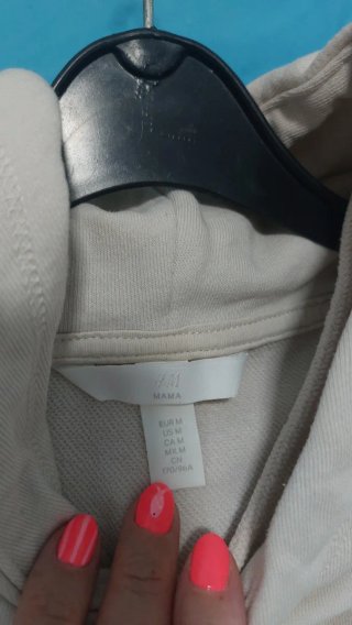Felpa premaman a manica corta beige