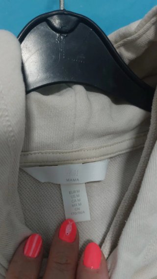 Felpa premaman a manica corta beige
