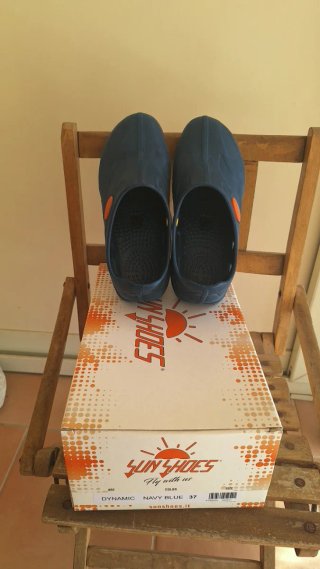Zoccoli sanitari blu Sunshoes