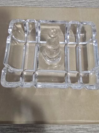 Joyero de cristal tallado