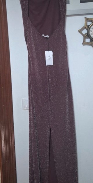 Vestido Stradivarius Morado Brillante Talla M