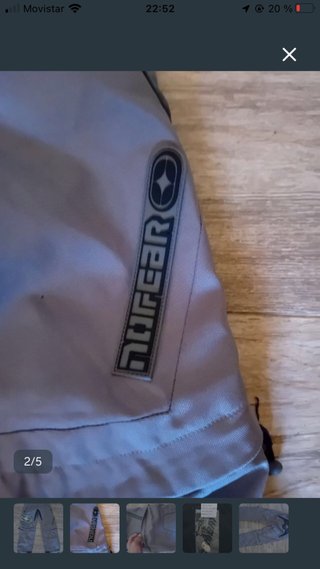 Pantalón moto quad nofear gris