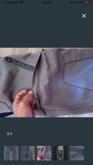 Pantalón moto quad nofear gris