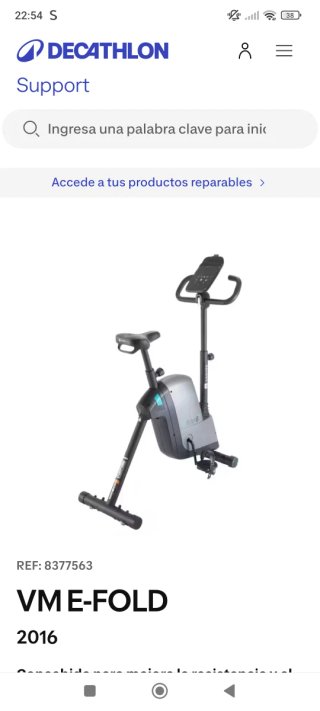 Bicicleta Estática E-FOLD Decathlon