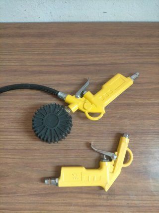 Pistola de aire con manómetro