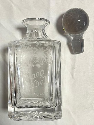 BOTELLA DE CRISTAL DE LICOR