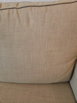 Sofá beige 3 plazas tela