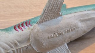 Tiburón de goma vintage años 70 – Gran tamaño