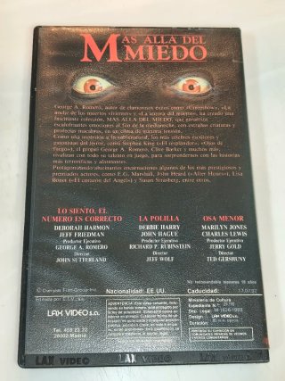 VHS Mas Allá del Miedo (Stephen King)