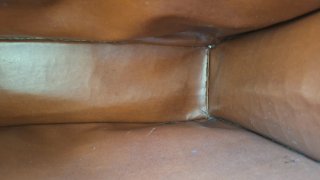 Borsa a spalla marrone vintage effetto coccodrillo