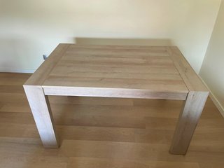 Mesa comedor extensible madera 140x90