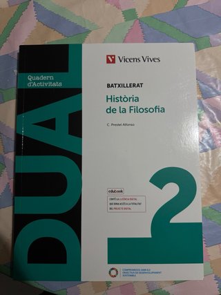 Libro de HISTÒRIA DE LA FILOSOFIA (DUAL) - 2n Batx