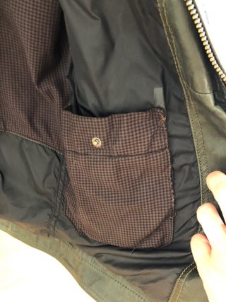 Chaqueta de piel Massimo Dutti verde