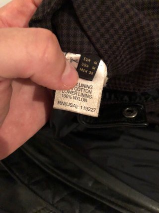 Chaqueta de piel Massimo Dutti verde