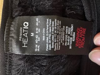 Camiseta interior térmica negra Primark Talla M