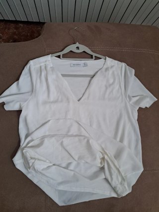 Blusa Pedro del Hierro blanca forrada