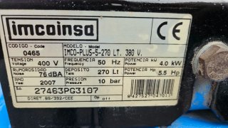 Compresor Imcoinsa Profesional 5,5hp 270l