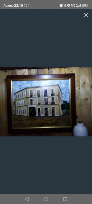 Cuadro Edificio Antiguo 1m x 0,83m