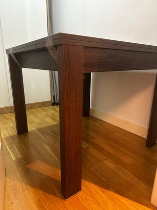Mesa de comedor extensible 8 puestos en madera