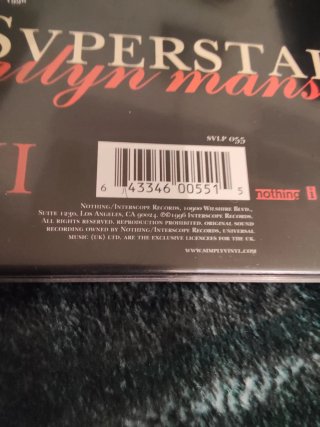 Marilyn Manson Antichrist Superstar Vinilo Edición