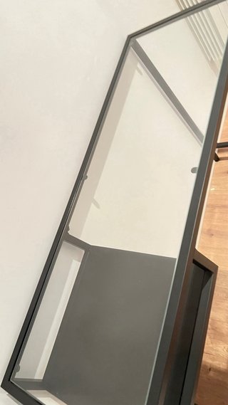 Escritorio IKEA VITTSJÖ Negro/Transparente