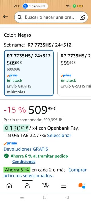 ✅Mini PC AMD Ryzen 7 7735HS✅