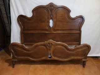Cabecero y piecero madera estilo clásico