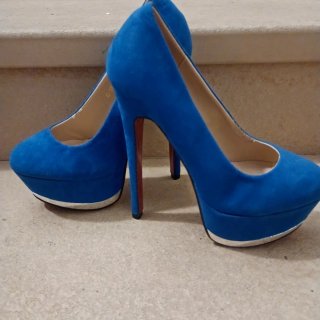 Tacones Azules Plataforma