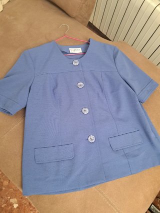 Blazer vintage blu taglia 46
