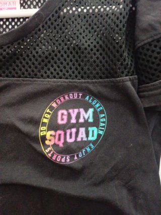 Camiseta deportiva mujer Malla Gym Squad