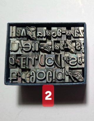 LOTES DE LETRAS Y NÚMEROS DE ANTIGUA IMPRENTA