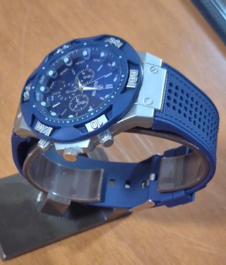 Reloj Deportivo AUPONN Azul y Plateado