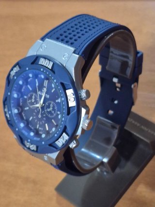 Reloj Deportivo AUPONN Azul y Plateado
