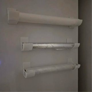 2 Coppie Porta rotoli e sacchetti - autoadesivi