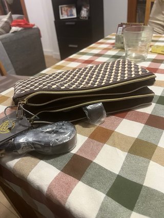 Bolso mujer Lonbali Beige y Marrón