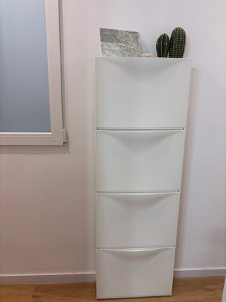 Zapateros Ikea Trone Blancos