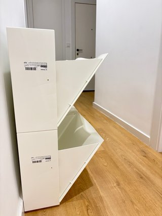 Zapateros Ikea Trone Blancos
