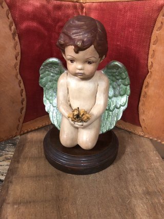 Angelito pintado a mano 19 cm
