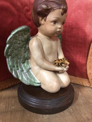 Angelito pintado a mano 19 cm