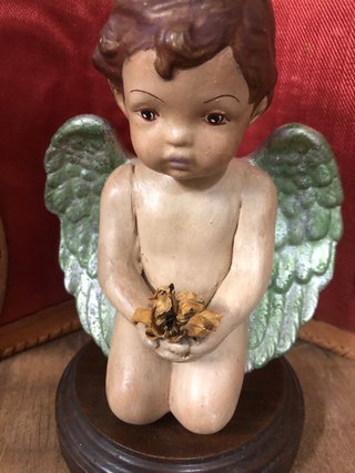 Angelito pintado a mano 19 cm