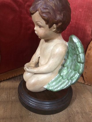 Angelito pintado a mano 19 cm