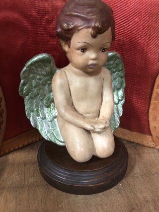 Angelito pintado a mano 19 cm