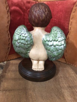 Angelito pintado a mano 19 cm
