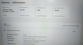 MSI Cyborg 15 i7 / 32GB / 1TB / RTX 4060 Impecable
