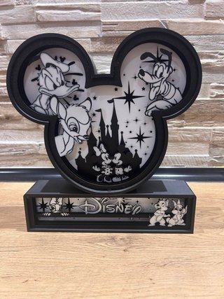 Lámpara Mickey Mouse Disney con personajes