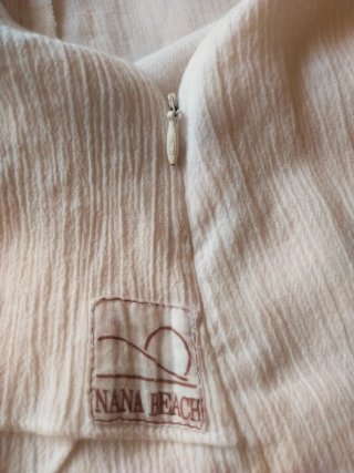Vestido Mini Texturizado Blanco Algodón 100% Ibiza