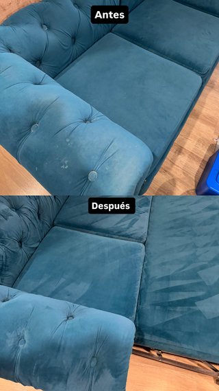 Limpieza en seco de muebles tapizados a domicilio.