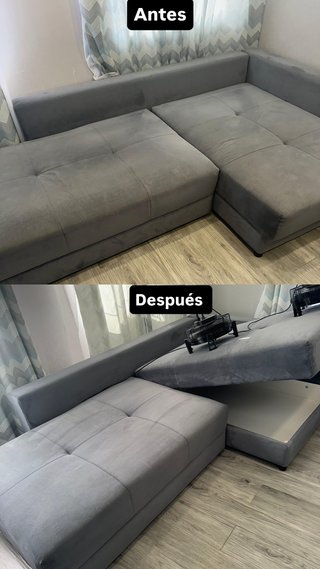 Limpieza en seco de muebles tapizados a domicilio.