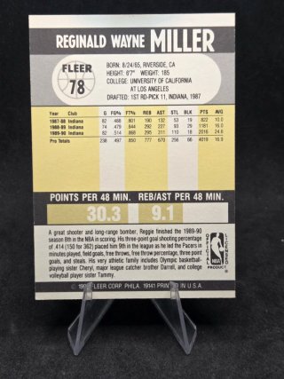 2 Cards Reggie Miller Indiana Pacers