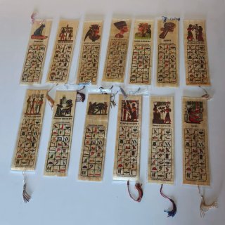 Lote 13 Marcapáginas Estilo Papiro Egipcio + Regal